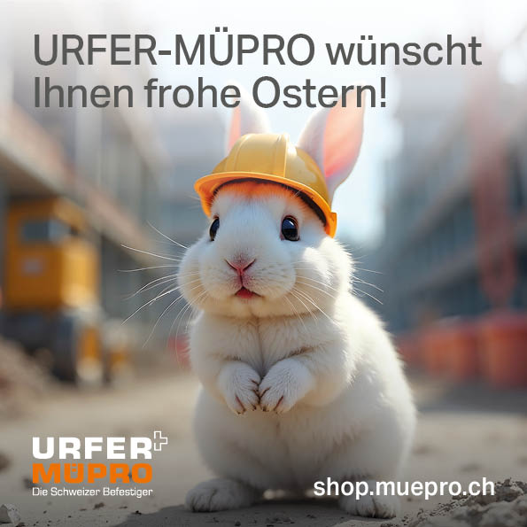 Frohe Ostern 2025 wünscht das Team von URFER-MÜPRO
